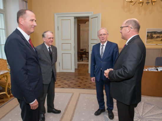 Riigikogu esimehe Eiki Nestori kohtumine Rootsi parlamendi spiikri Urban Ahliniga